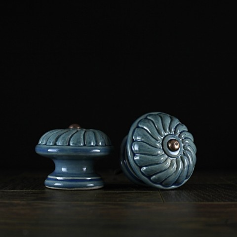 Úchyt / bílý - vzor č. 2 keramika keramické vintage keramický komoda starobylé nábytek rustikální starobylý úchyt knopek rustical rustikal knopka keramický úchyt šuflík 