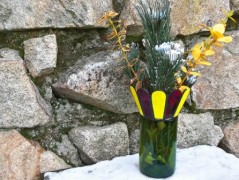 Váza Průhledná-neprůhledná