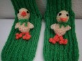 Pletené ponožky se zvířátky