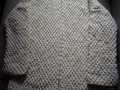Ručně pletený dlouhý svetr
