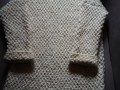 Ručně pletený dlouhý svetr