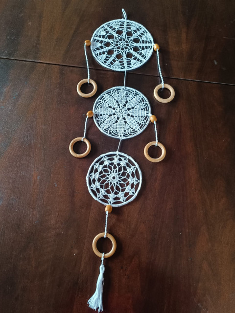 trojitý lapač snů - závěs stěnu dveře atd. lapač snů - závěs na okno 