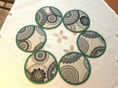 Podkafíčka - mandely 1 prostírání podkafíčka podtácky p 