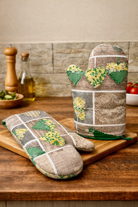 Chňapka dlouhá - Jarní domov dekorace děti kapsář hračky postýlka venkov rukavice chňapka do kuchyně 