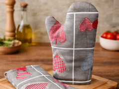 Látkový košík - s puntíky