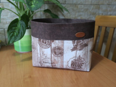 Látkový košík - s puntíky