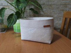 Látkový košík - s puntíky