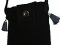 Černá pletená kabelka 28x28cm