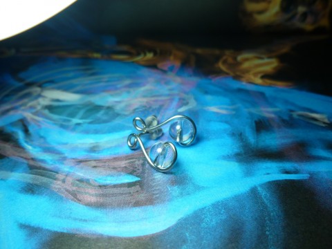 Náušnice z chirurgické oceli - Eli náušnice šperk dárek křišťál 