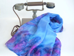 Krepdešínový šátek Ekoprint 63.