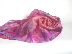 Krepdešínový šátek Ekoprint 63.