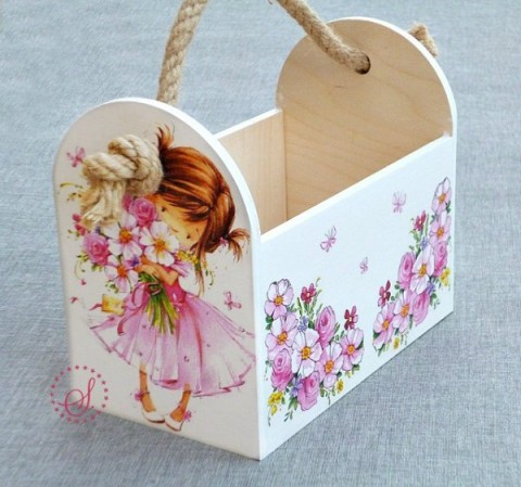 přenoska - box dřevěné decoupage boxy přenosky 