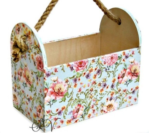 přenoska - box dřevěné decoupage boxy přenosky 