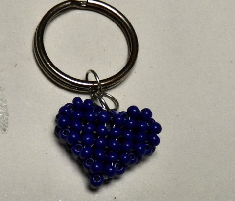 Přívěsek na klíče Srdce modré přívěsek srdce modrá srdíčko přívěšek klíče 