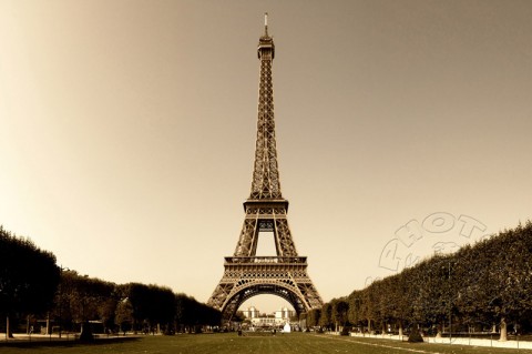 Paris... město věž paříž eiffel 