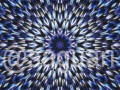 Bordový pletený kaleidoskop (foto)