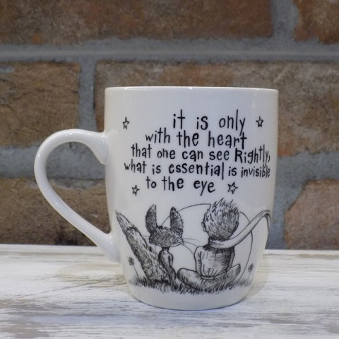 Hrnček Little prince káva citát fox šálek espresso cup exupery líška little prince hvezda 