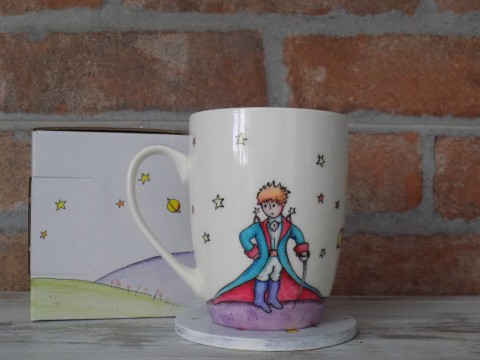 Hrnček Malý princ s kordom káva citát fox šálek espresso cup exupery líška little prince hvezda 