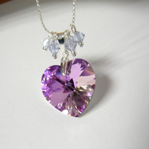 Swarovski srdíčko Vitrail Light náhrdelník srdce dárek srdíčko láska řetízek swarovski valentýn 