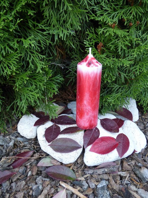 Svíčka VÁŠEŇ svíčka svíčky energie červená 