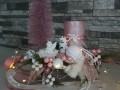 Vánoční sáňky  s andílkem- dekorace