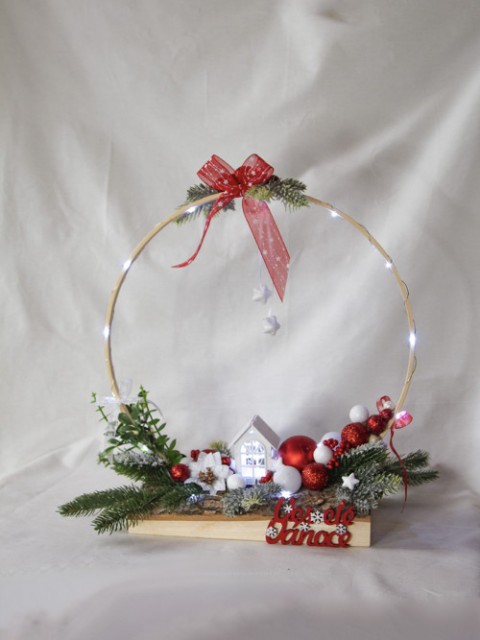 Vánoční dekorace - kruh kruh andílek stromek vánoční stromek vánoční věnec vánoční dekorace 