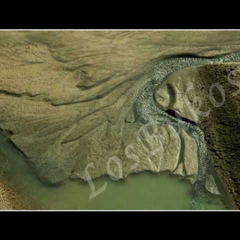 Delta voda krajina písek řeka delta ústí břeh řečiště 