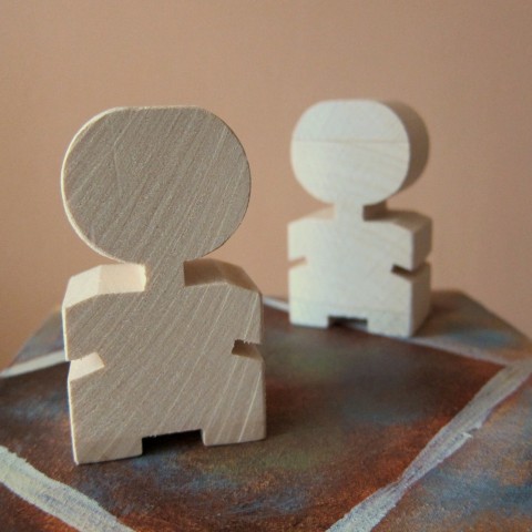 BOLÍK - dřevěný panáček dřevo děti hračka figurka panáček bolík 
