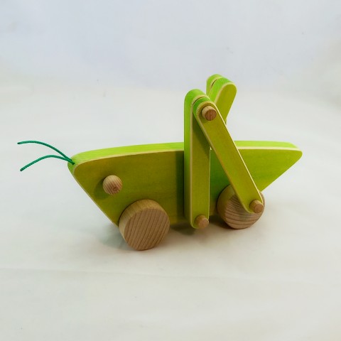 Luční koník Toník dřevo děti koník hračka kobylka 