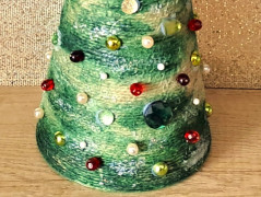 Vánoční ozdoby z juty - sada