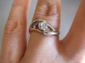 Prsten s diamantem - cca 0,45 ct.