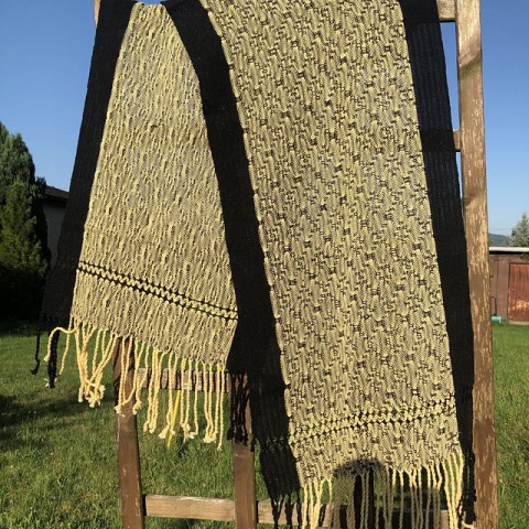 Ručně tkaný bavlněný šál šál 