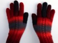Ručně pletené rukavice vášnivé