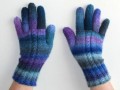 Rukavice pletené ručně Stmívání