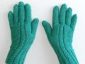 Rukavice pletené ručně s alpakou