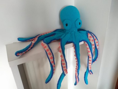 Chobotnica děti háčkovaná chobotnice hračka plyšová 