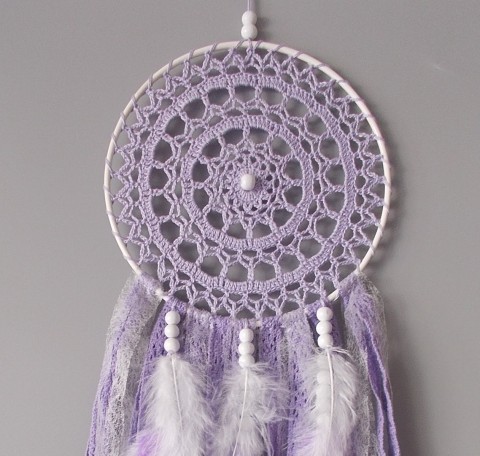 Lapač snů Levandulka 15x42 cm levandule sen lovec indiáni pro radost snění nad postel do dětského pokoje dream dreamcatcher lovci lapač snů do ložnice nad postýlku lapače snů dreams pro dítě spokojené sny 