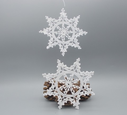 Háčkované vánoční hvězdy č. 38 dekorace ozdoby vánoce háčkovaná bavlna vánoční hvězda ozdoba háčkované hvězdička sněhová vločka snowflake na stromeček christmas zavěsit na stromek snowflakes 