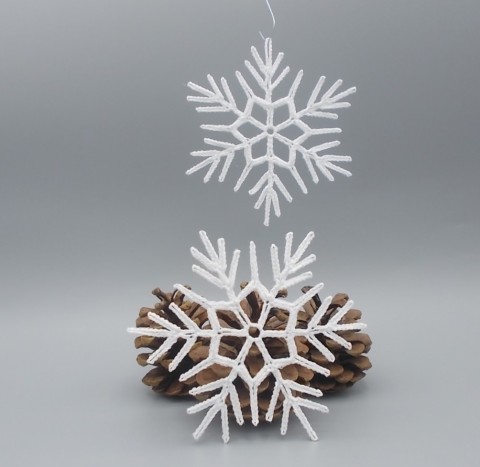 Háčkované vánoční vločky č. 36 dekorace ozdoby vánoce háčkovaná bavlna vánoční hvězda ozdoba háčkované hvězdička sněhová vločka snowflake na stromeček christmas zavěsit na stromek snowflakes 