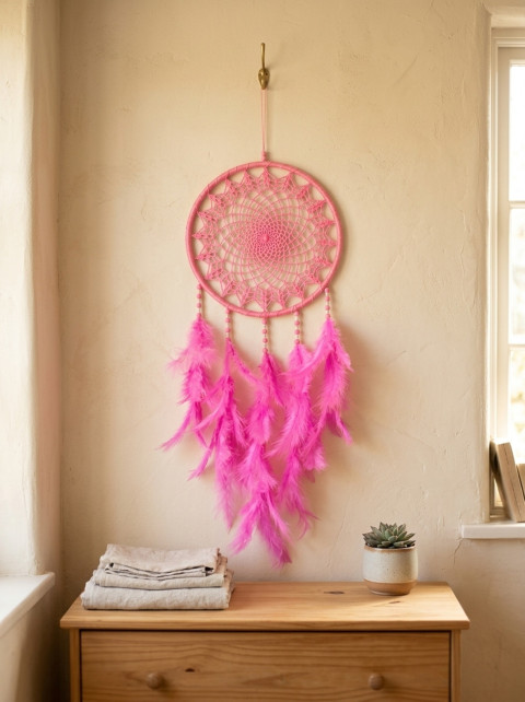 Lapač zlých snů 24 x 65 cm indián indiánský nad postel strážce boho dream lapač dreamcatcher lapač snů do ložnice 