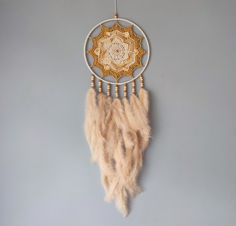 Lapač zlých snů 22 x 70 cm indián indiánský nad postel strážce boho dream lapač dreamcatcher lapač snů do ložnice 