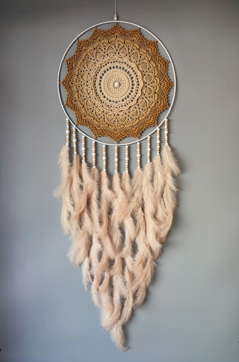 Lapač zlých snů 45 x 130 cm indián indiánský nad postel strážce boho dream lapač dreamcatcher lapač snů do ložnice 