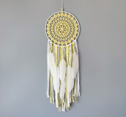 Lapač zlých snů 20 x 60 cm indián indiánský nad postel strážce boho dream lapač dreamcatcher lapač snů do ložnice 