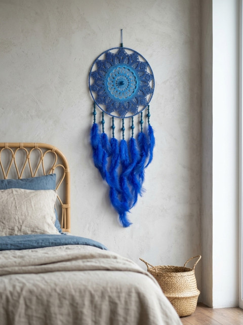 Lapač zlých snů 30 x 90 cm indián indiánský nad postel strážce boho dream lapač dreamcatcher lapač snů do ložnice 