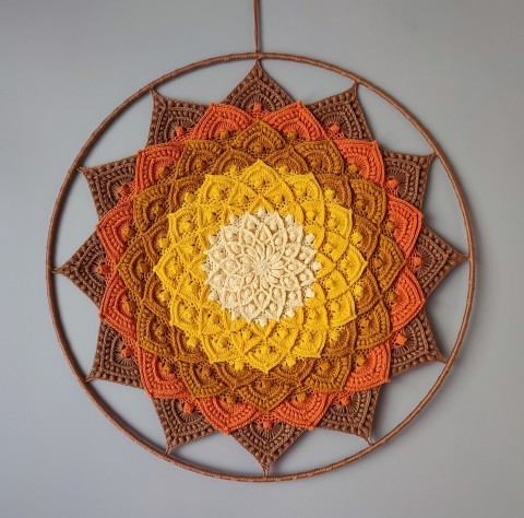 Mandala Lotosový květ - 3D - 45 cm meditace harmonie meditační lotosový květ mandaly mndala 