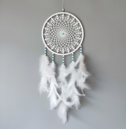 Lapač zlých snů 24 x 65 cm indián indiánský nad postel strážce boho dream lapač dreamcatcher lapač snů do ložnice 