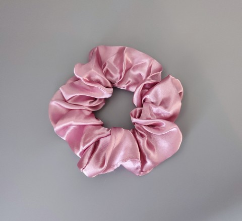 Scrunchie - gumička - růžová gumička gumičky do vlasů scrunchies 