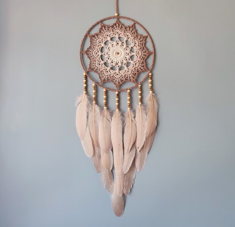 Lapač zlých snů 25 x 70 cm indián indiánský nad postel strážce boho dream lapač dreamcatcher lapač snů do ložnice 