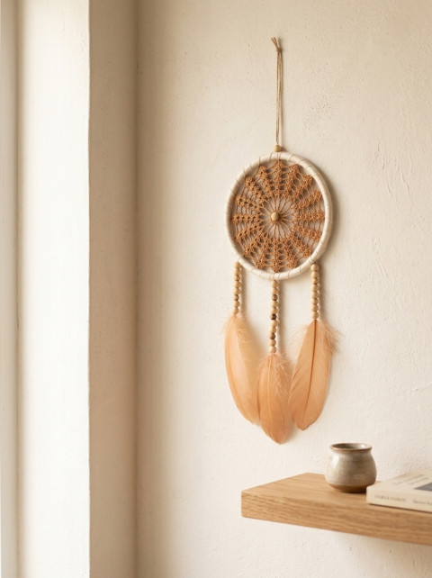 Lapač zlých snů 15 x 40 cm indián indiánský nad postel strážce boho dream lapač dreamcatcher lapač snů do ložnice 