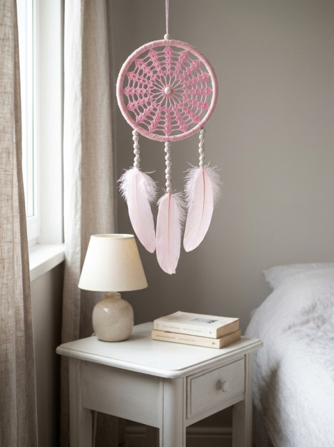 Lapač zlých snů 15 x 40 cm indián indiánský nad postel strážce boho dream lapač dreamcatcher lapač snů do ložnice 